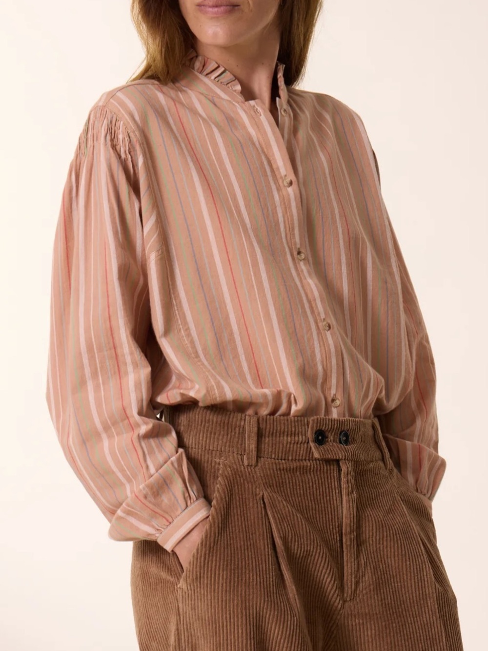 Leon and Harper stripped shirt in soft cotton size L